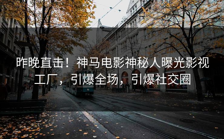 昨晚直击！神马电影神秘人曝光影视工厂，引爆全场，引爆社交圈