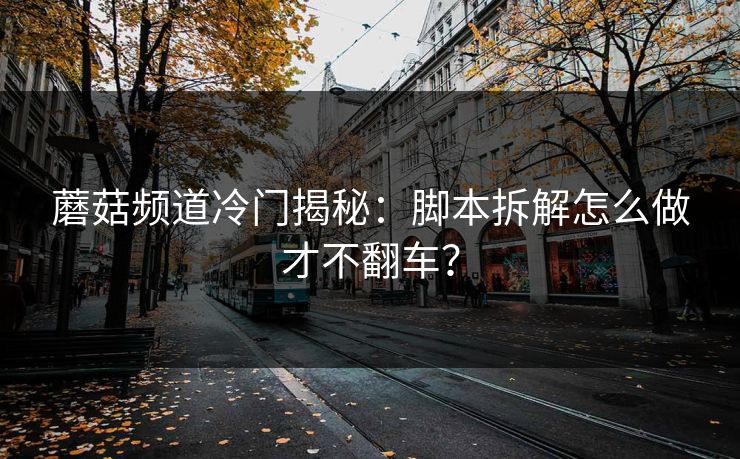 蘑菇频道冷门揭秘：脚本拆解怎么做才不翻车？